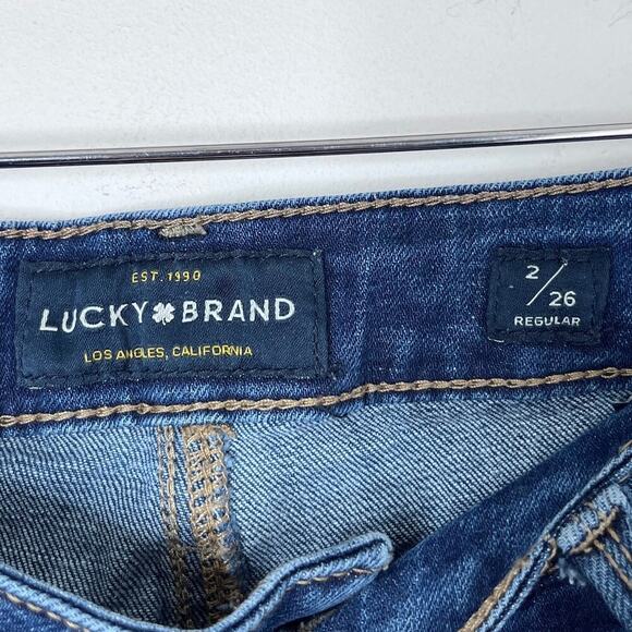 Lucky Brand Women's Jeans 2/26 Lolita Skinny Dark Wash Denim Low Rise Stretch - Picture 6 of 7